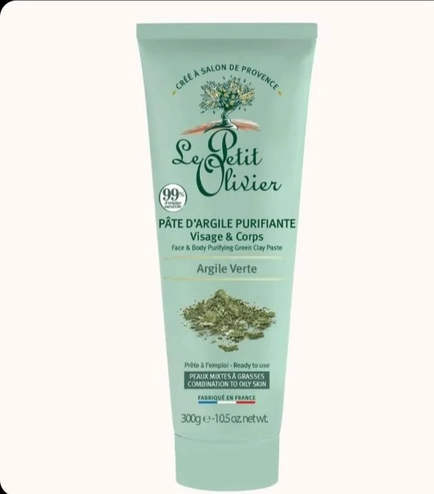 Le petit olivier Pâte d'Argile Purifiante Argile Verte Visage & Corps peaux mixtes à grasses