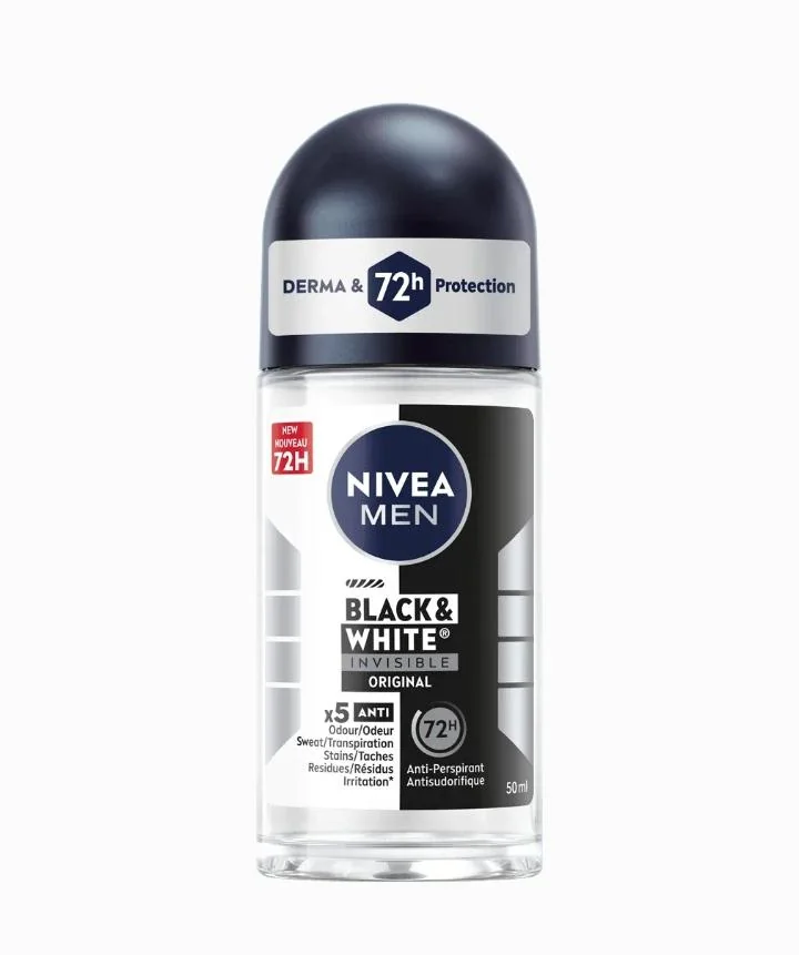 Nivea men Black & White Invisible Déodorant anti-transpirant roll-on